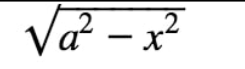 <p>Trig Substitution sqrt(a²-x²)=</p>