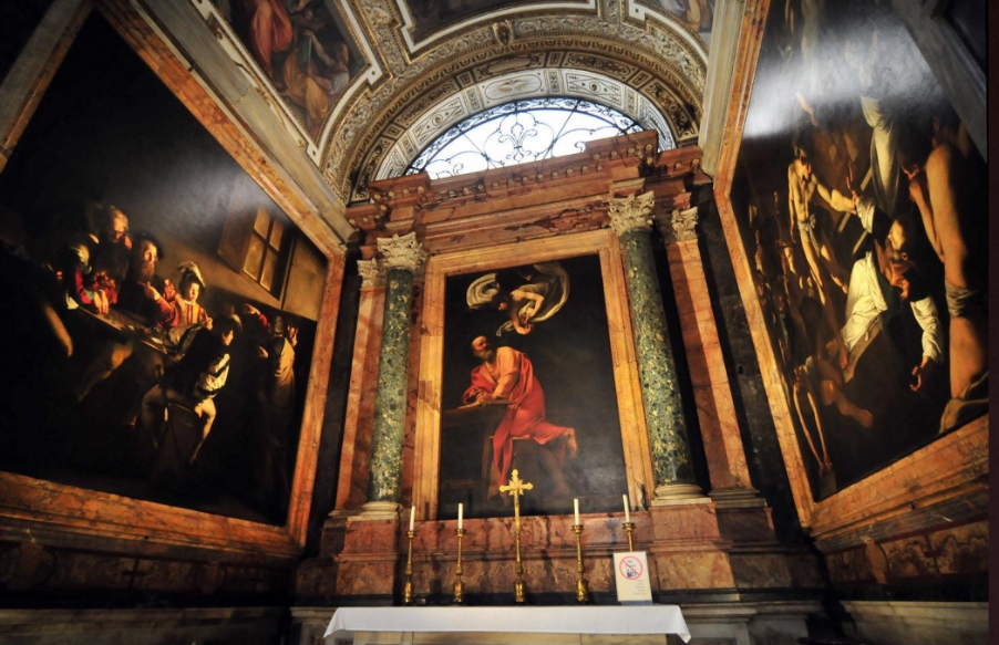 <p>Caravaggio, Contarelli Chapel</p>