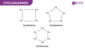 <p>alkanes with ring structures (ie cyclohexane)</p>