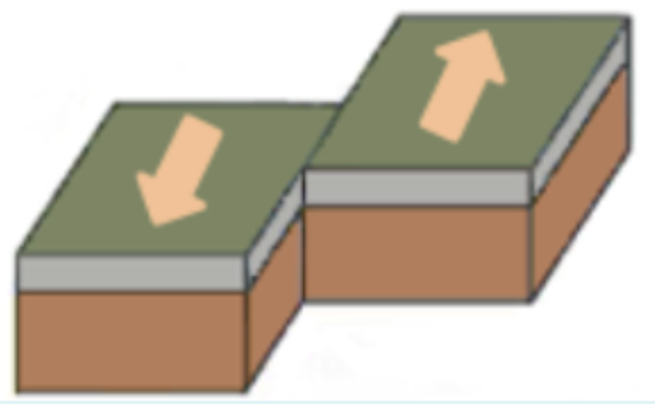 <p><span style="background-color: transparent;"><span>When two plates slide past each other - ↑↓</span></span></p>