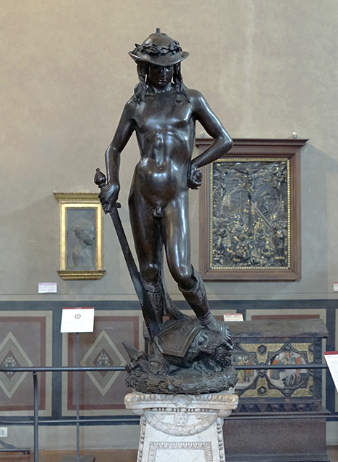 <p>Who created the sculpture of David?</p>