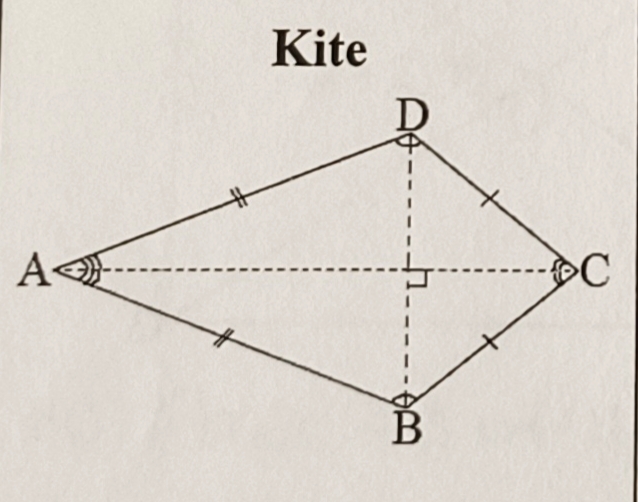 <p>look at the picture, angle DAC is equal to angle BAC, what is the abbreviation used for reasoning angle questions with this property involved</p>