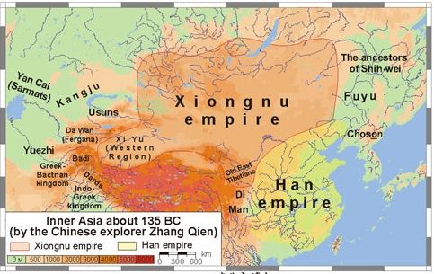 <p>The first great nomadic empire in Asia, an association of many different tribes of nomadic people's of  ancient Central Asia. The name came to be used for people of Turkic, Mongol, Tocharian, and Persian origin.</p><p>The Xiongnu originally lived in the area that today forms the Inner Mongolia Autonomous Region.</p>