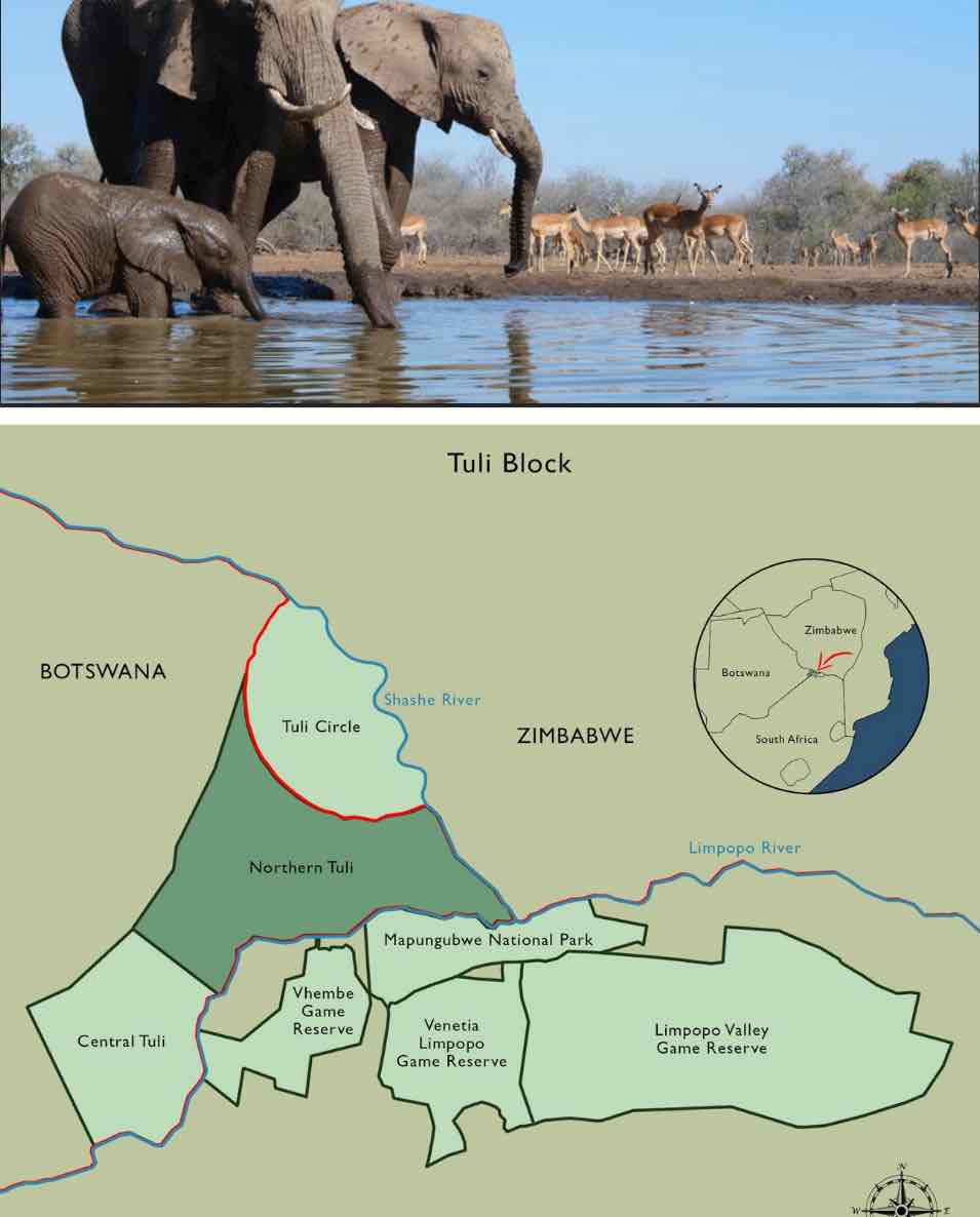 <p>Northern Tuli Game Reserve w Botswanie</p>