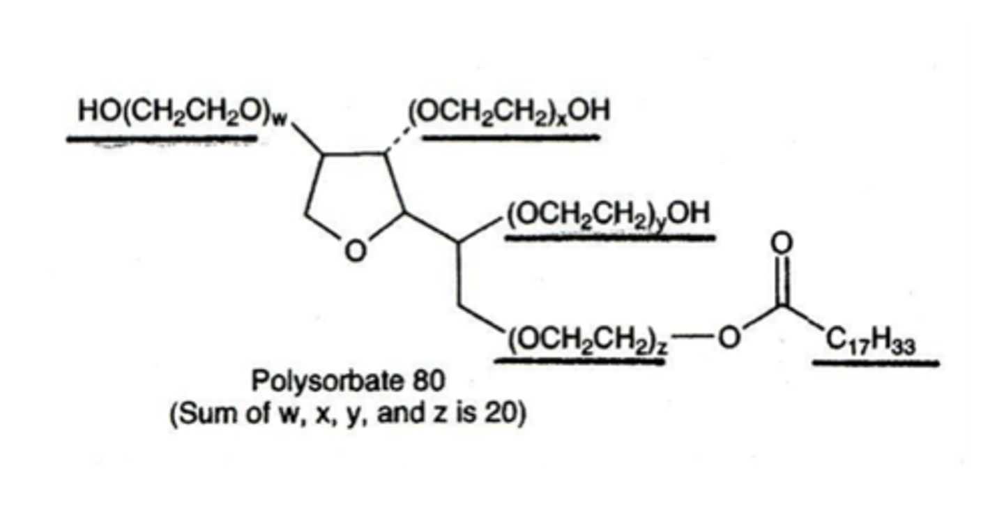 <p>Polysorbate 80 (Tween 80)</p>