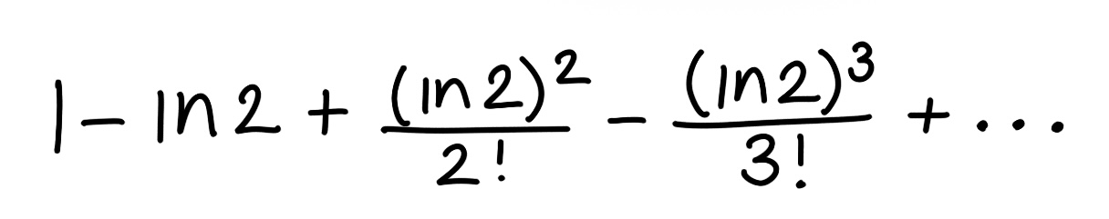 <p>Find the sum of the series</p>