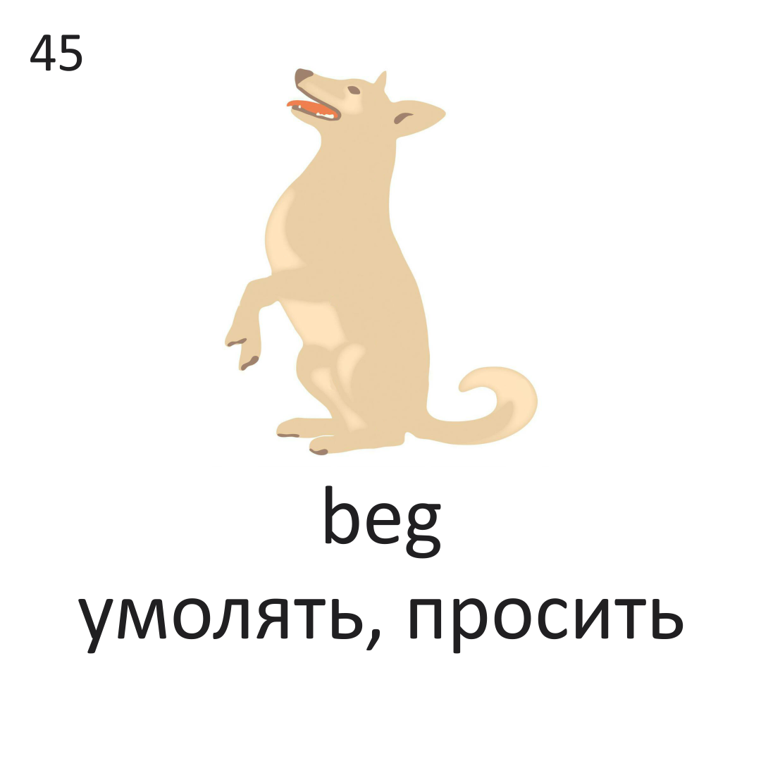 <p>beg?</p>