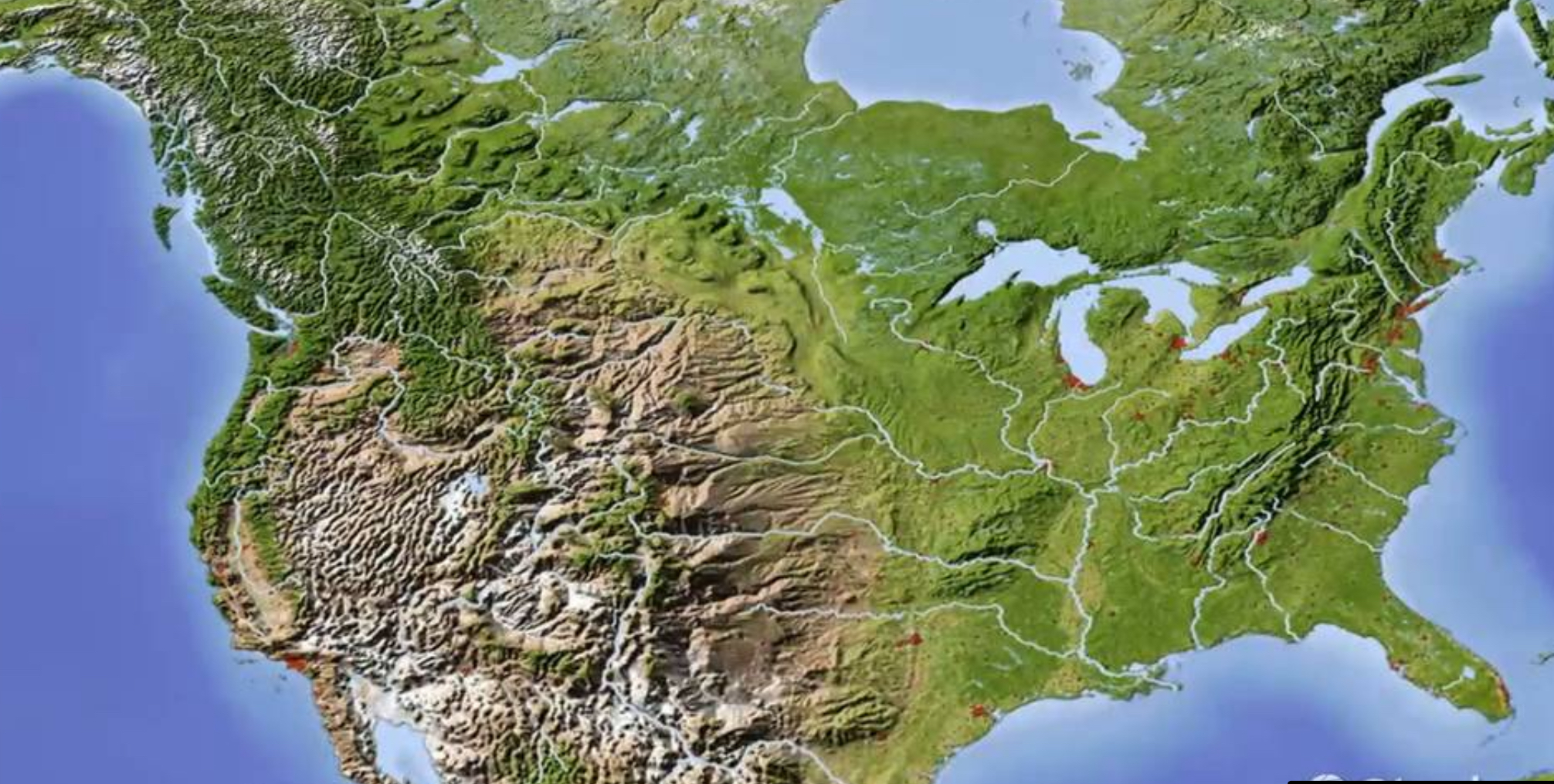 <p>Relief Map</p>