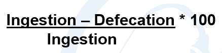 <p>-% of ingested food that is digested</p><p>-Microzooplankton have higher digestion efficiencies than mesozooplankton</p>