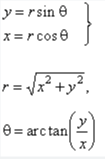 r^2 = x^2 + y^2