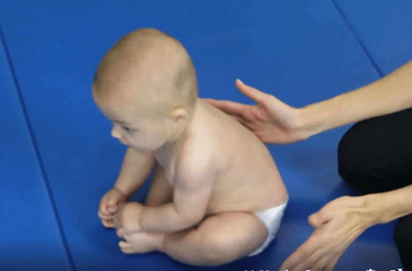 <p>CANNOT sit independently</p>