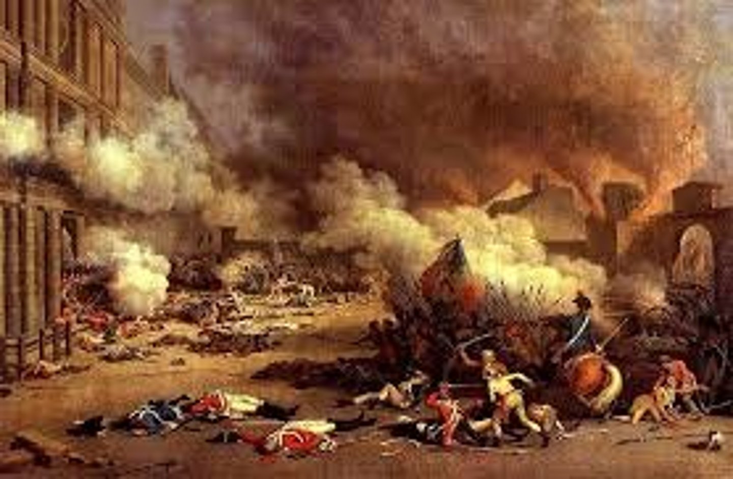 <p>panic in the countryside that fanned the flames of rebellion; peasant revolts against the nobility and feudalism</p>