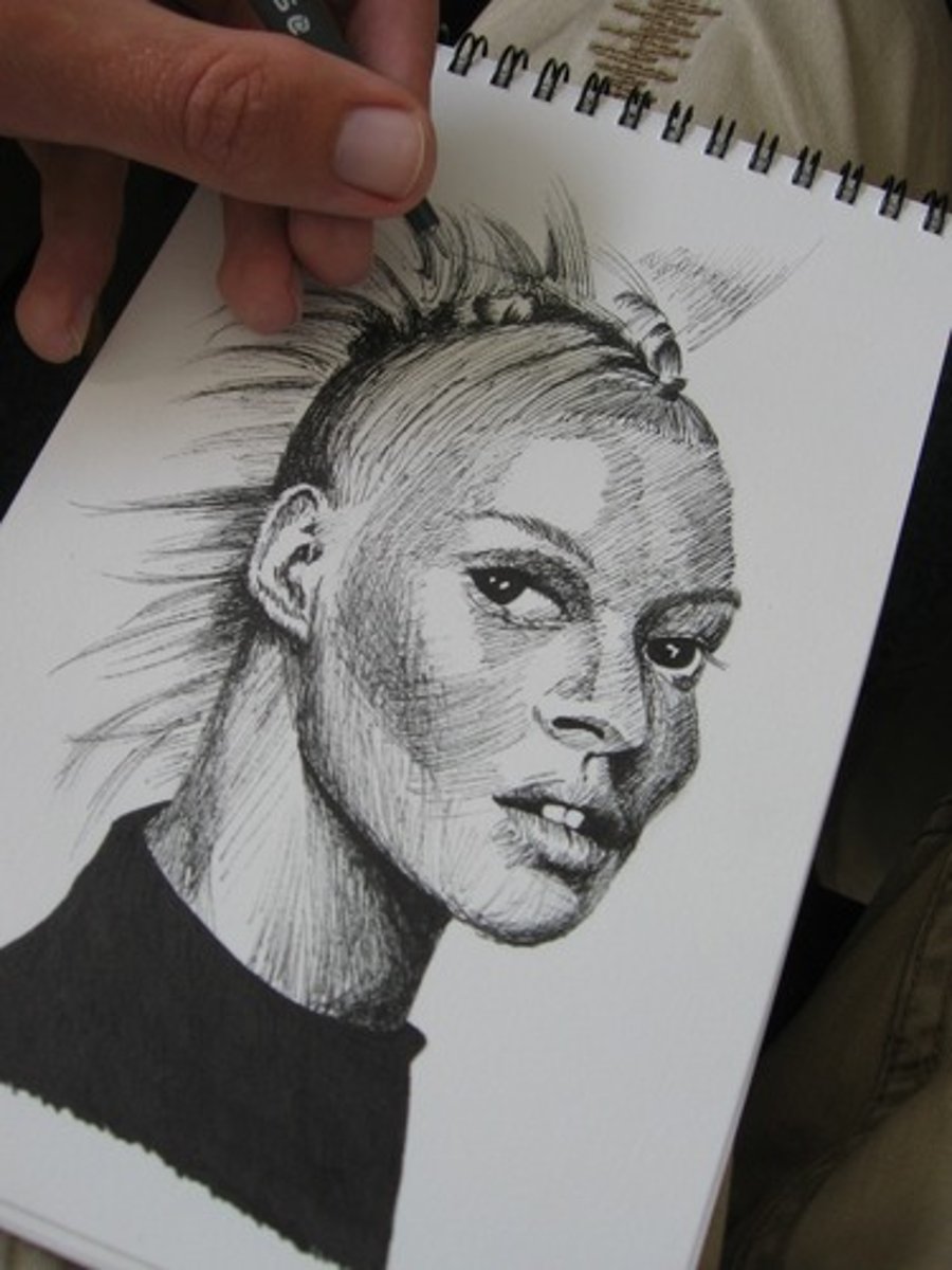 <p>The <strong>most basic and portable</strong> artistic method.</p>