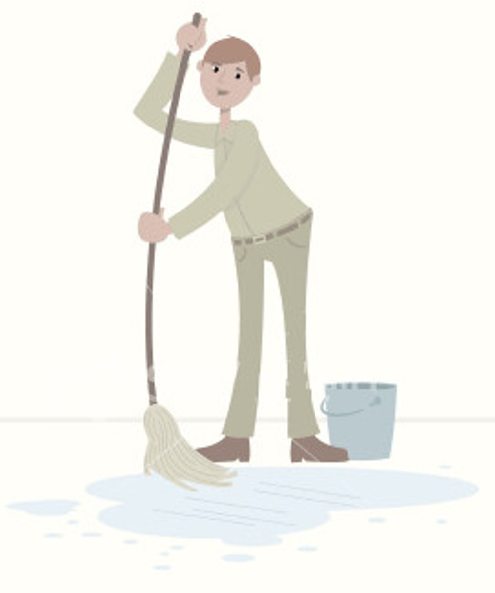 <p>to mop the floor</p>