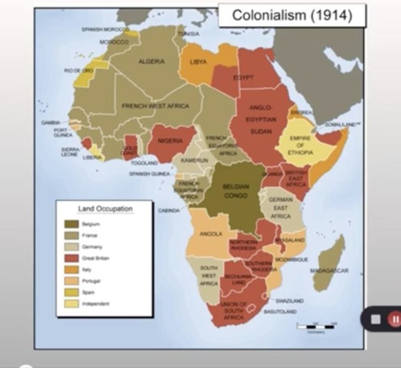 <p>The rapid invasion, colonization, and annexation of African territory by European powers during the late 19th century, particularly from the 1880s to the early 1900s.</p>