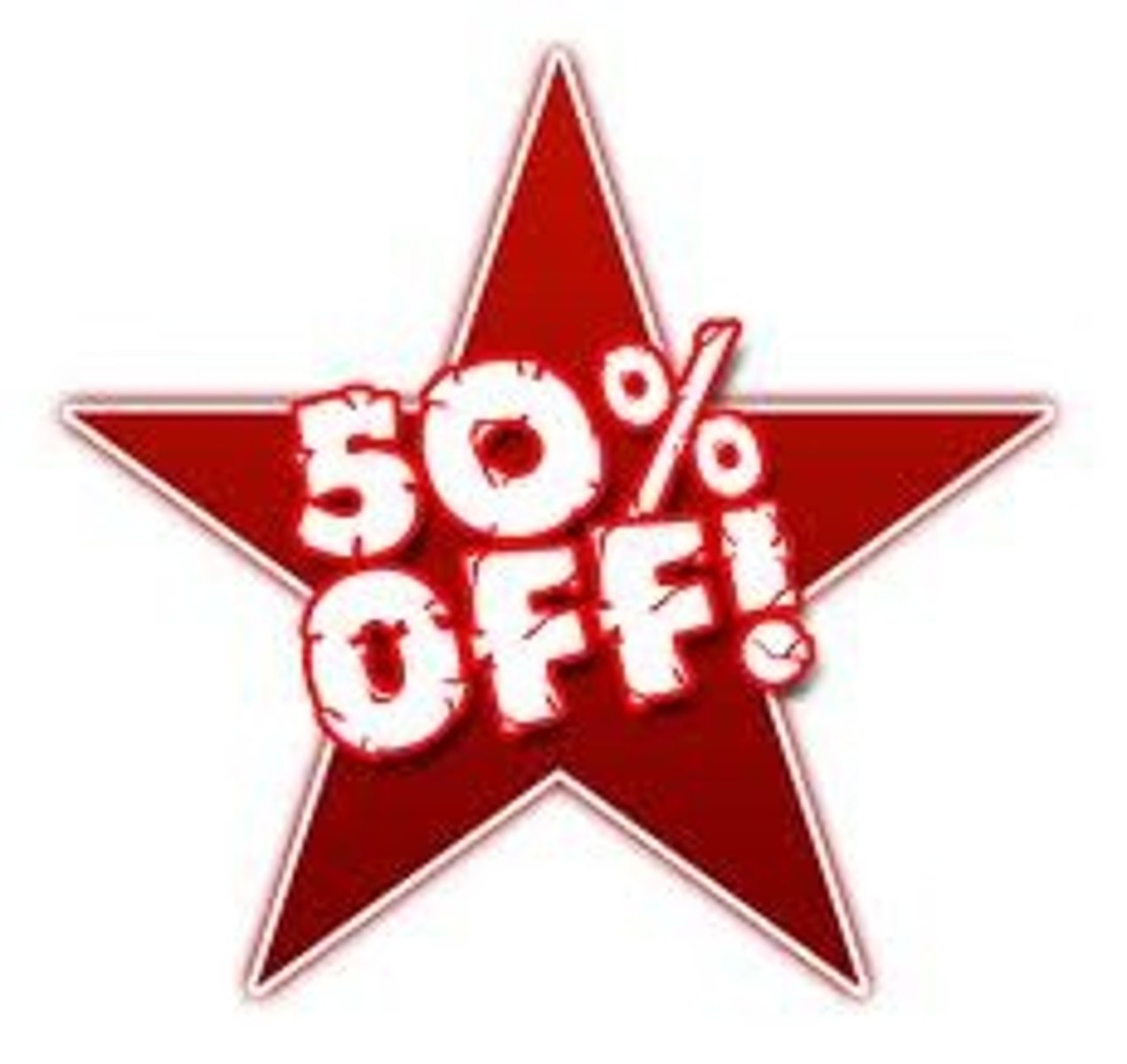 <p>half price</p>
