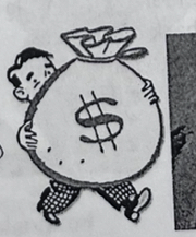 <p>the income</p>