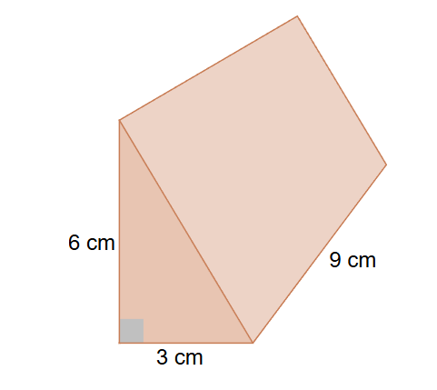 <p>Hvad er arealet af prismen?</p>