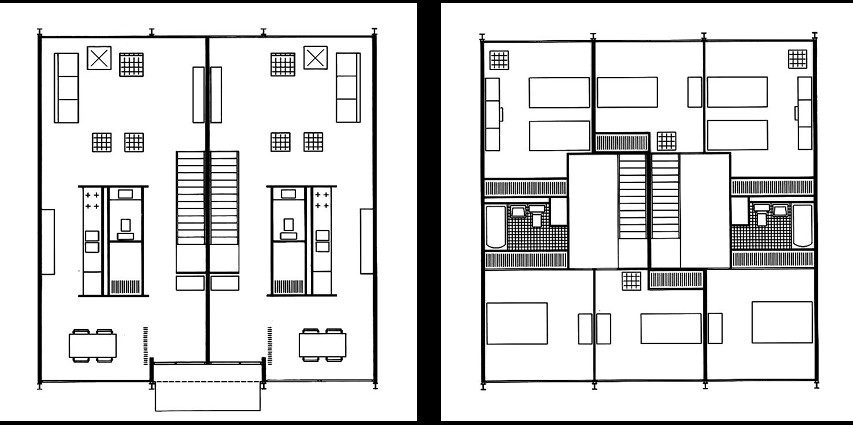 <p>This depicts two apartments next to each other in a square-like fashion, with each being split down the middle. What’s significant about it?</p>