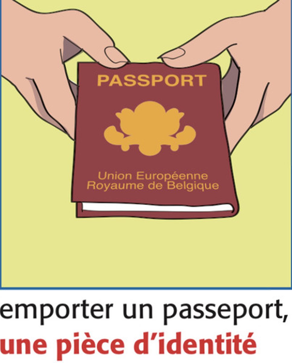 <p>to carry/to bring a passport</p>