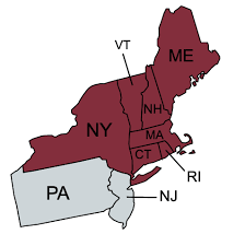 <p><span>Northeast region</span></p>