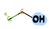 <p>a type of alcohol</p><p>= <mark data-color="blue">OH</mark> is bonded to carbon that is bonded to <strong>one</strong> other carbon</p>