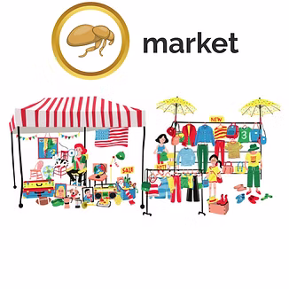 <p><strong><mark data-color="green" style="background-color: green; color: inherit;">a flea market</mark>  /fliː ˈmɑː(r)kɪt/</strong></p><p><strong>DEUTSCH:</strong></p><p>der Flohmarkt</p>