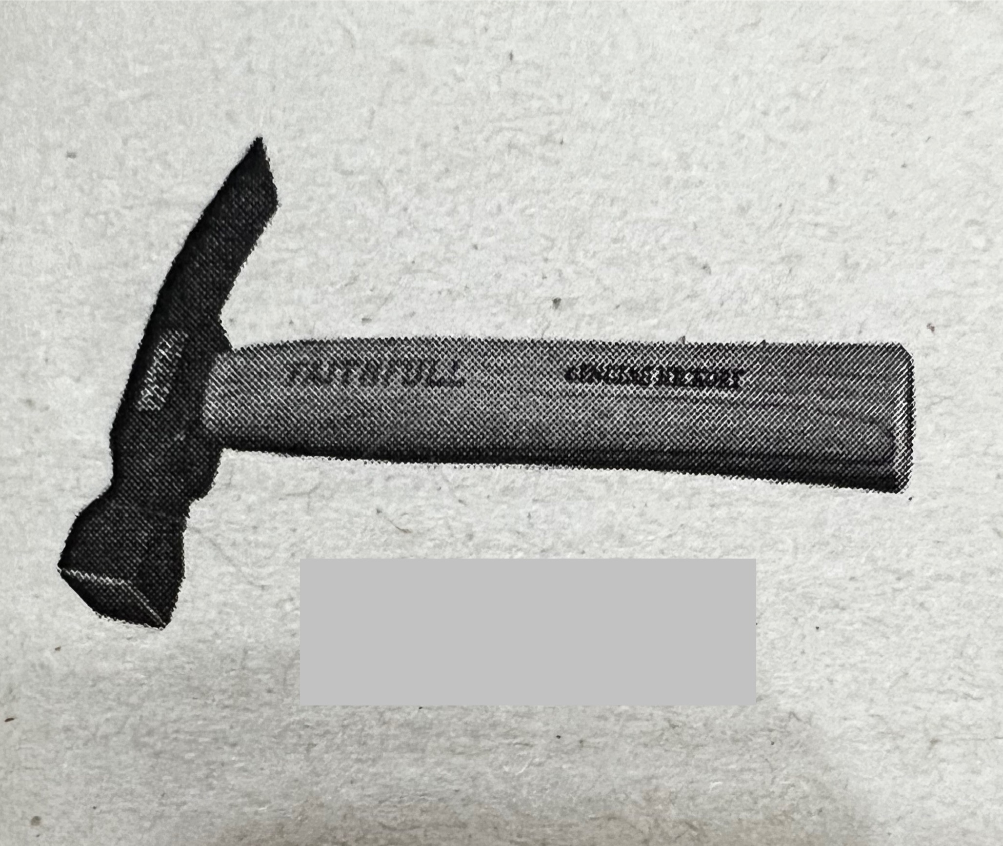 <p>used to split bricks cleanly and chip away any small pieces of stone</p>