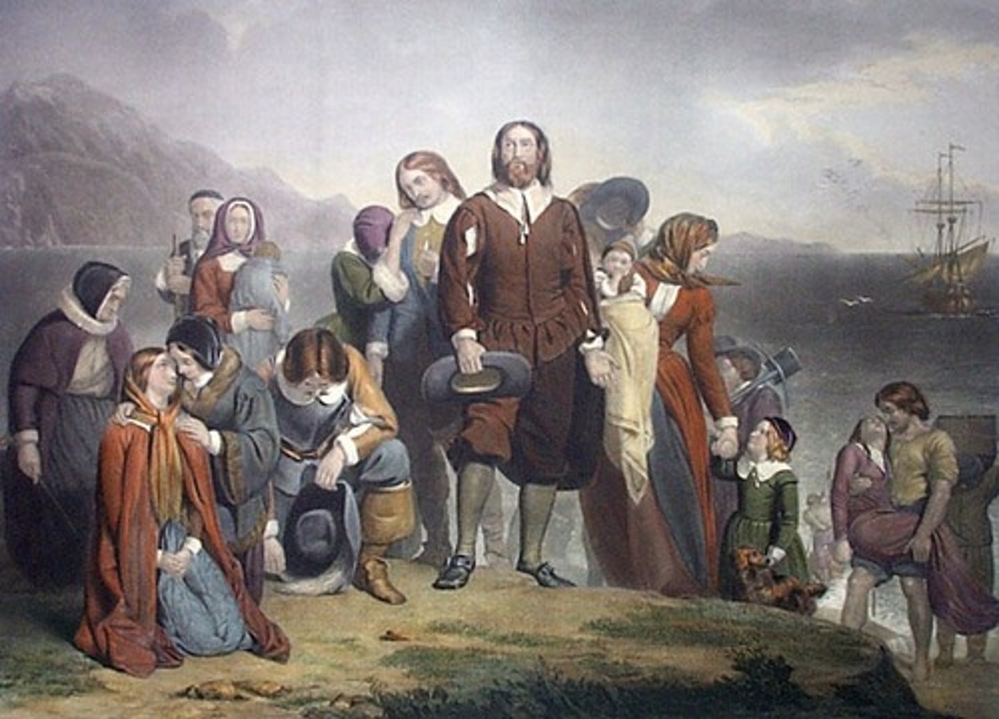 <p>Group of English Protestant separatists who established Plymouth Colony in Massachusetts in 1620 to seek religious freedom</p>