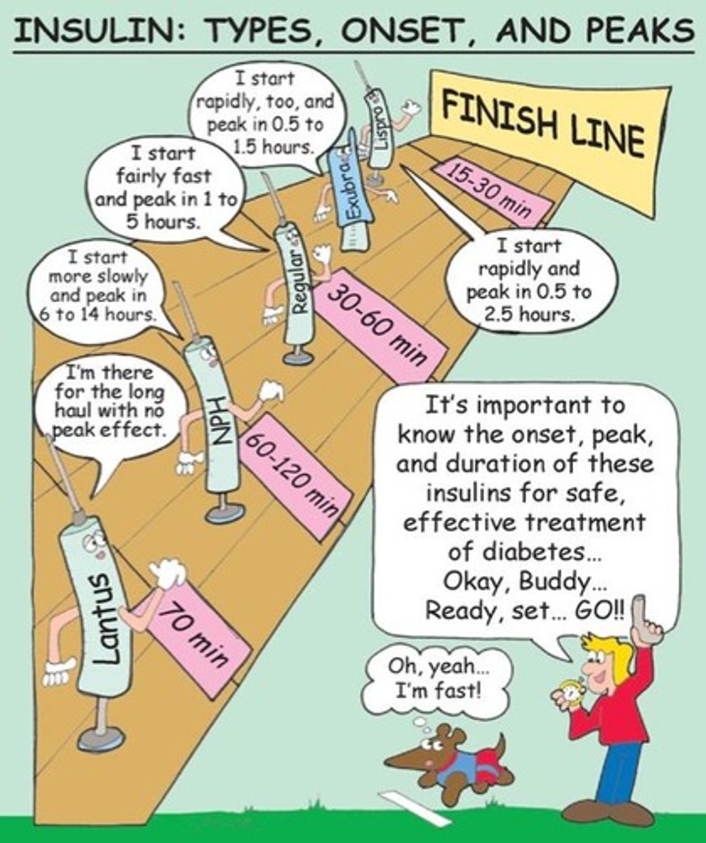 <p>"I will make sure I eat breakfast within 10 minutes of taking my insulin."</p><p>NovoLog insulin onsets very quickly. so food should be available within 10-15 minutes of taking the insulin. Answer B does not address a particular type of insulin. so it is incorrect. NPH insulin peaks in 8-12 hours. so a snack should be eaten at the expected peak time. It may not be 3 p.m. as stated in answer C. Answer D is incorrect because there is no need to save the dessert until bedtime.</p>