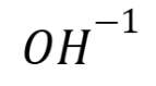 <p>OH^-1</p>