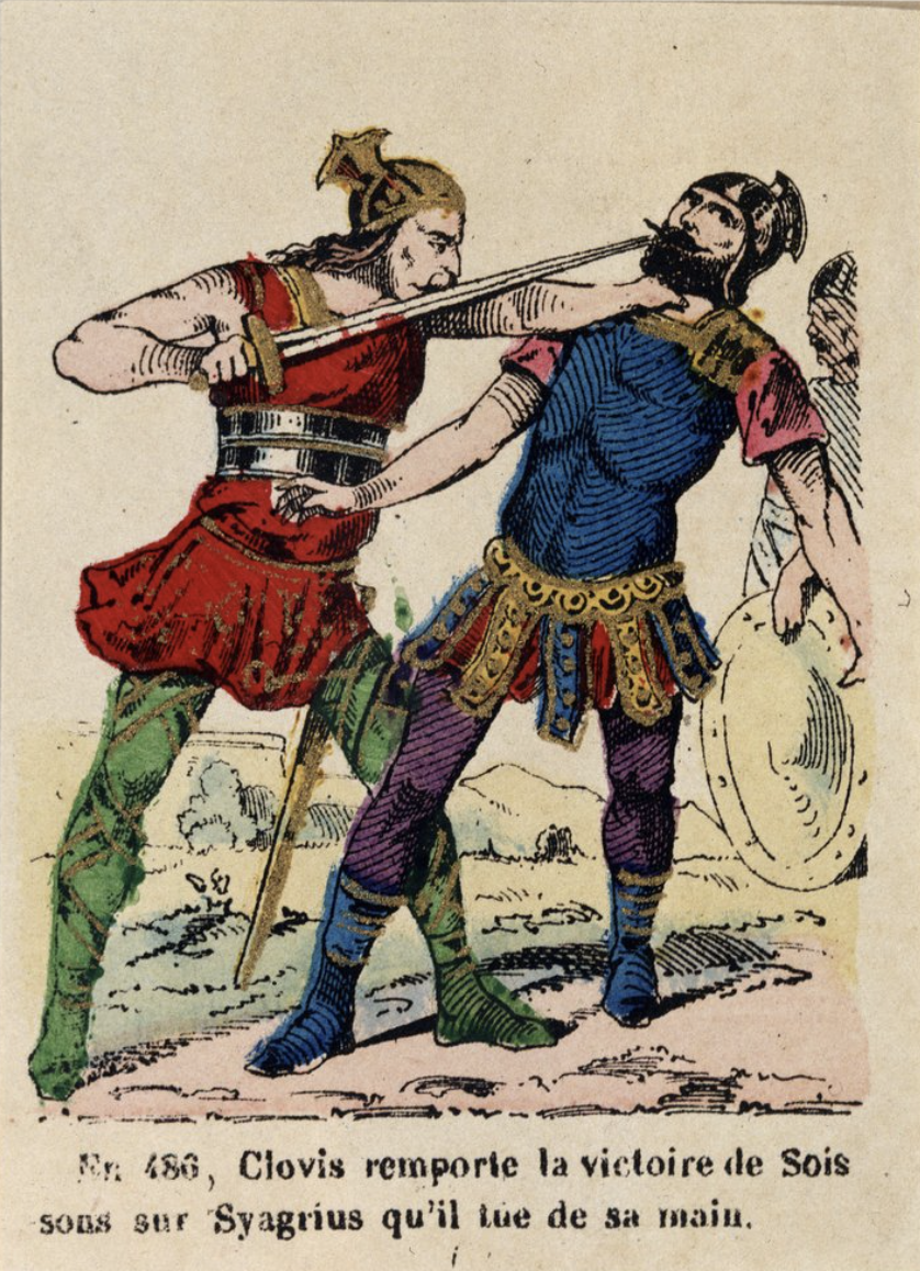 <p>Wat gebeurde er in 486 met Clovis?</p>