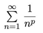 <p>p-series</p>
