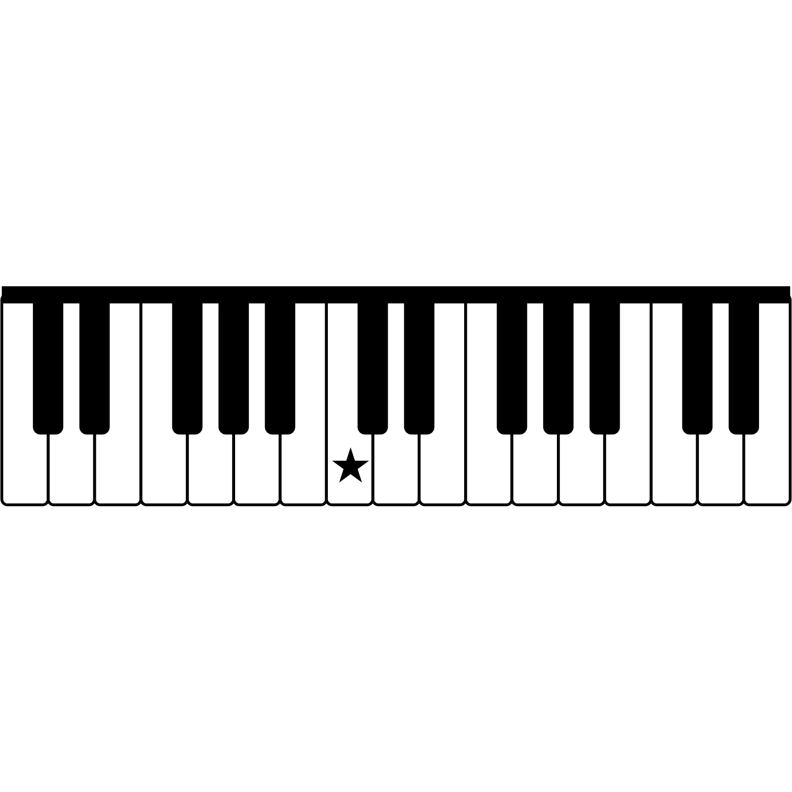 <p>What note is the star on?</p>