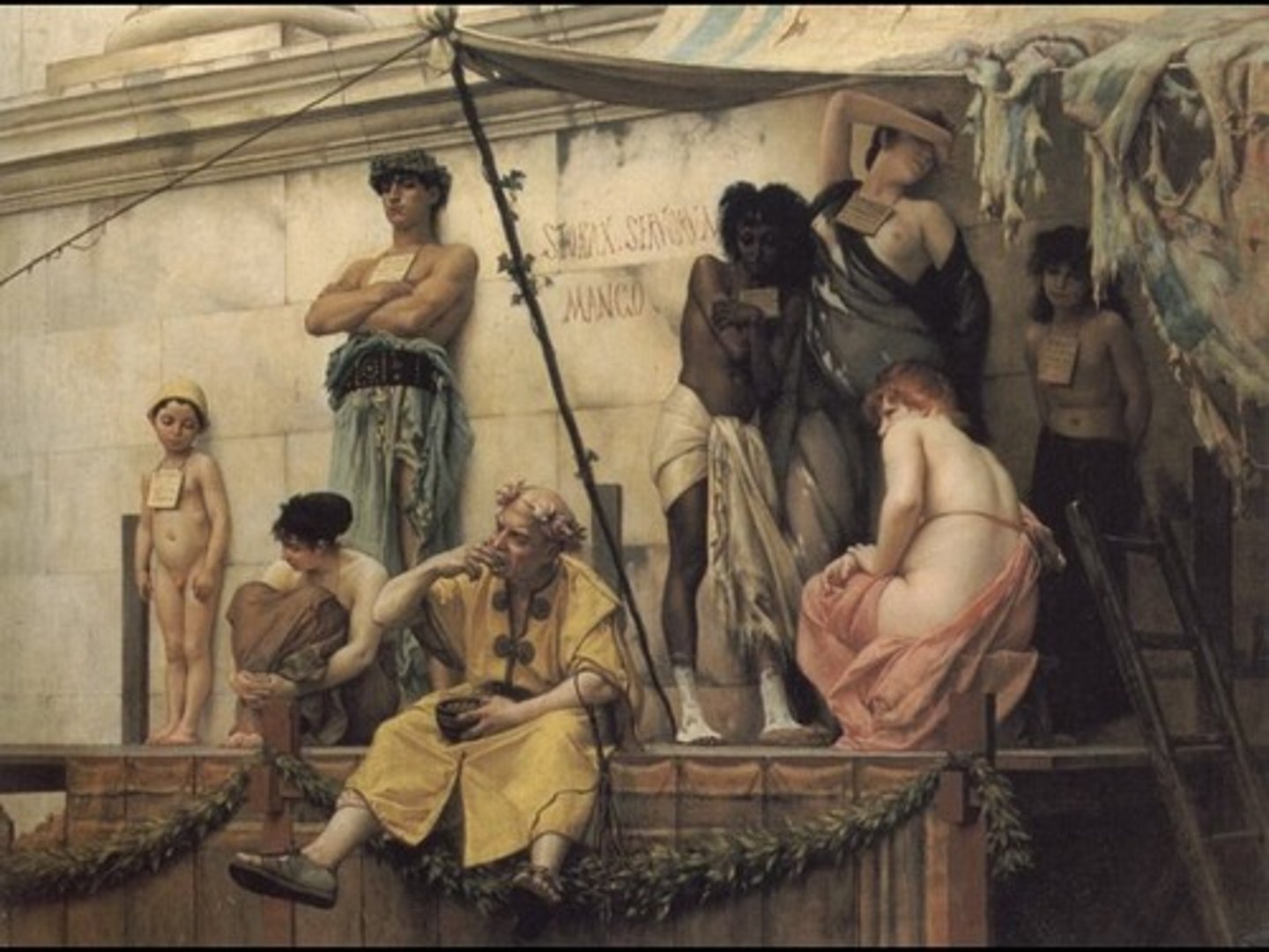 <p>Slaves had no rights and were considered 'human things' under the law of property.</p>
