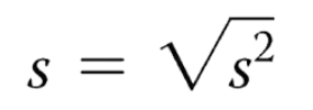 <ul><li><p>Proportional to variance</p></li><li><p><strong>Calculation: Square root of variance</strong></p></li><li><p>Gives unit in same measure as mean so it’s usually a margin of error</p></li></ul><p></p>