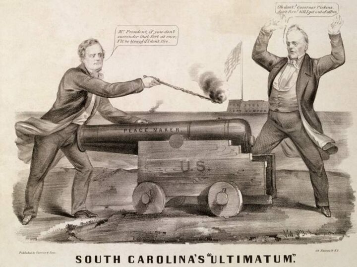 <p>Political giants of era (Compromise Generation) died: Jackson, John Q Adams, Calhoun, Clay, Webster = no chance of compromise in the 1850s as they were replaced by strong pro-south and pro-north politicians</p><p>Do Nothing Trio: presidents who took no strong stance on slavery</p><ol start="13"><li><p>Millard Fillmore (Compromise of 1850)</p></li><li><p>Franklin Pierce (Gadsden Purchase) </p></li><li><p>James Buchanan “I would rather do nothing than to do something wrong.” Did nothing while South seceded. “Old Doughface” (northerner with southern sympathies) </p></li></ol><p></p>