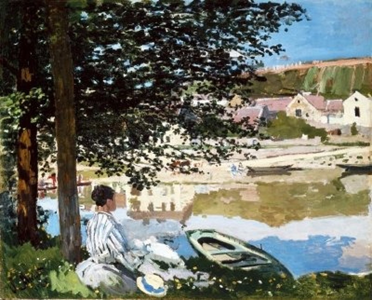 <p>painting outdoors to directly capture the effects of light and atmosphere on a given object.</p>