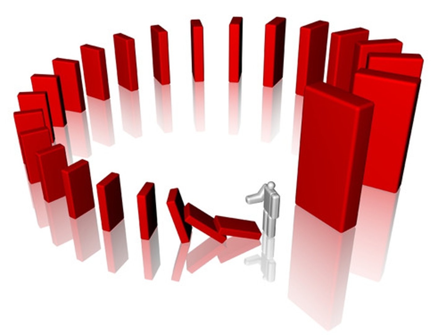 <p>an indirect or unexpected negative consequence of an action.</p>