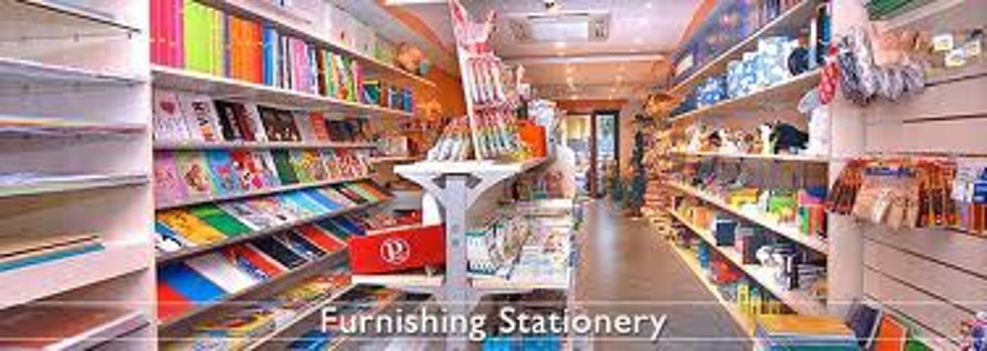 <p>stationary store</p>