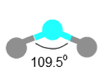 2 bonds
2 lone pairs