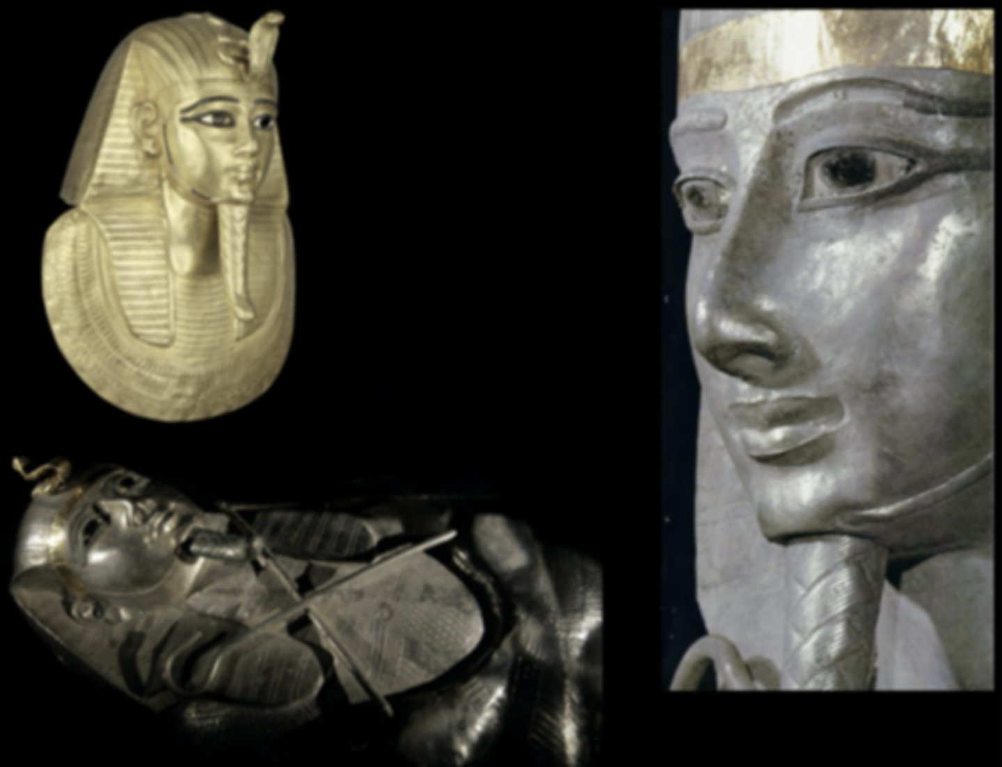 <p>- Outer mask was gold, inner mask was silver</p><p>- Tomb not looted because it was kept inside the Amun complex for protection</p><p>- Tied to new subjugation of the kings to the gods</p><p>- Lots of elaborate objects, very rich burial</p><p>- Even if Egypt is suffering economically, kings are still able to amass enough resources to have an elaborate burial</p>