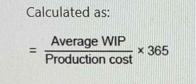 <ul><li><p>Length of time goods spend in production. </p></li></ul>