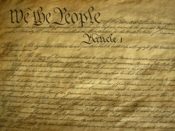 <p>Constitution is written</p>