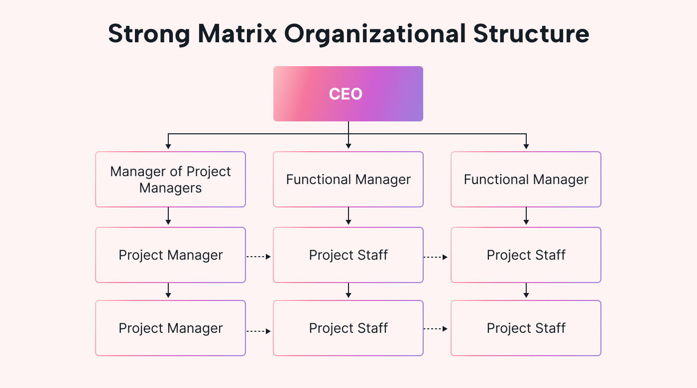 <p><strong>An organisational structure that creates project teams that cut across traditional functional departments</strong><span>. ​</span></p>