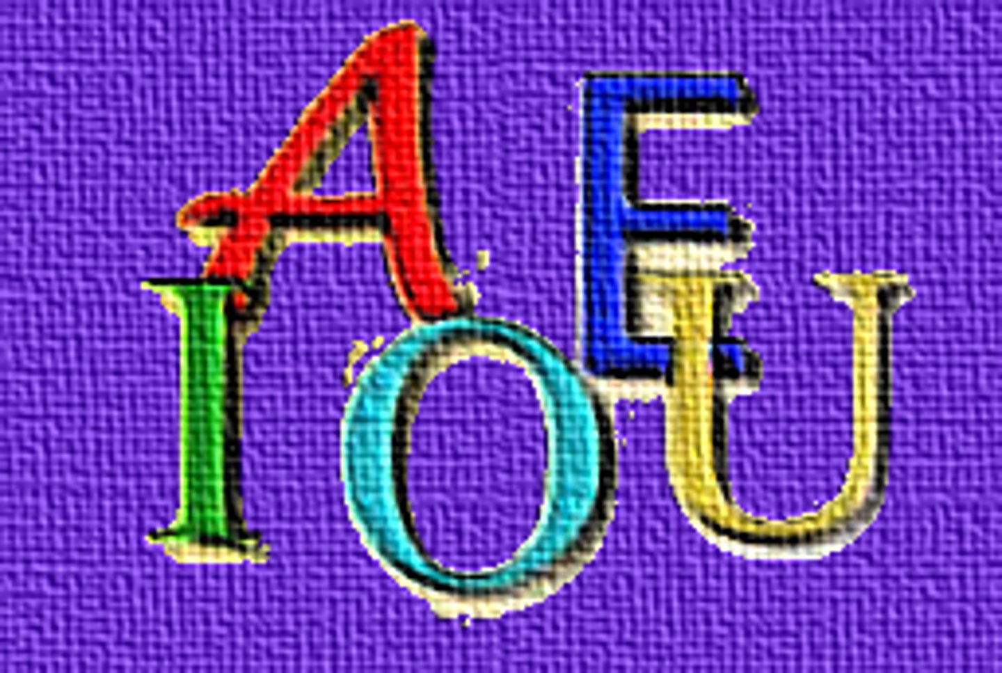 <p>a, e, i, o, u</p>