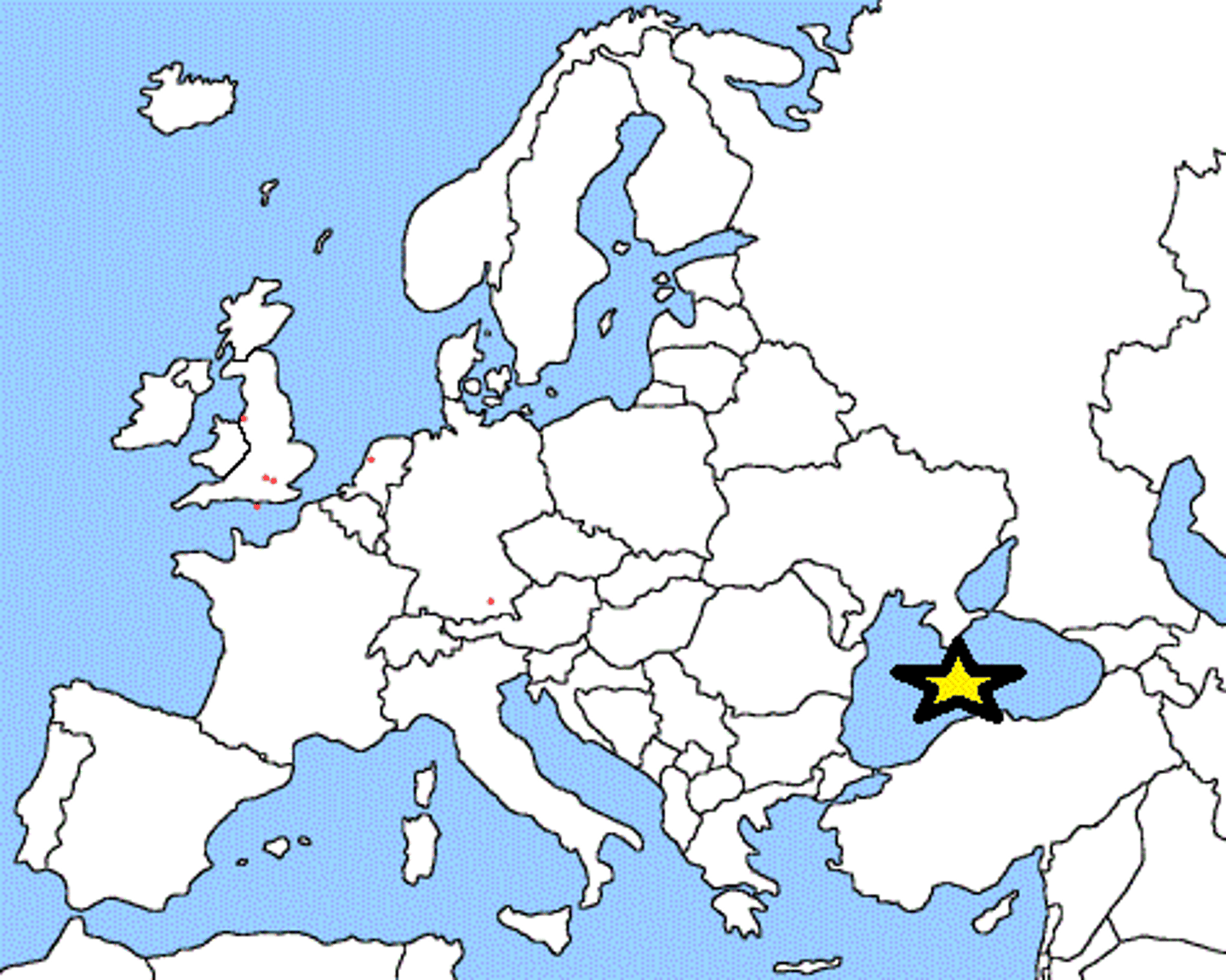 <p>Large body of water separating Ukraine from Turkey</p>