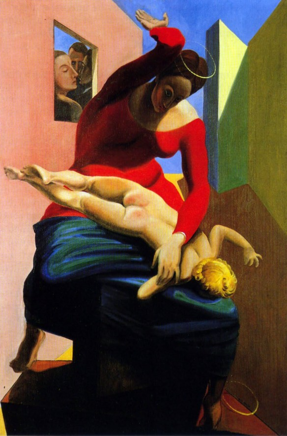 <ul><li><p><span>questioned the sanctity of art by creating non-representational works without clear narratives, making sport of religious icons, and formulating new means of creating artworks to express the modern condition.</span></p></li><li><p>The Virgin Spanking the Christ Child Before Three Witnesses: Andre Breton, Paul Eluard, and the Painter”</p></li></ul><p></p>