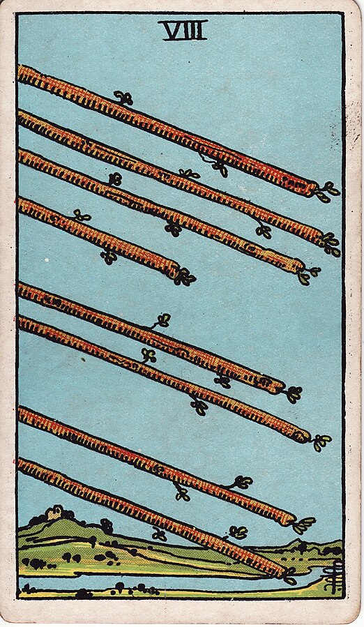 <p>Eight of Wands</p>