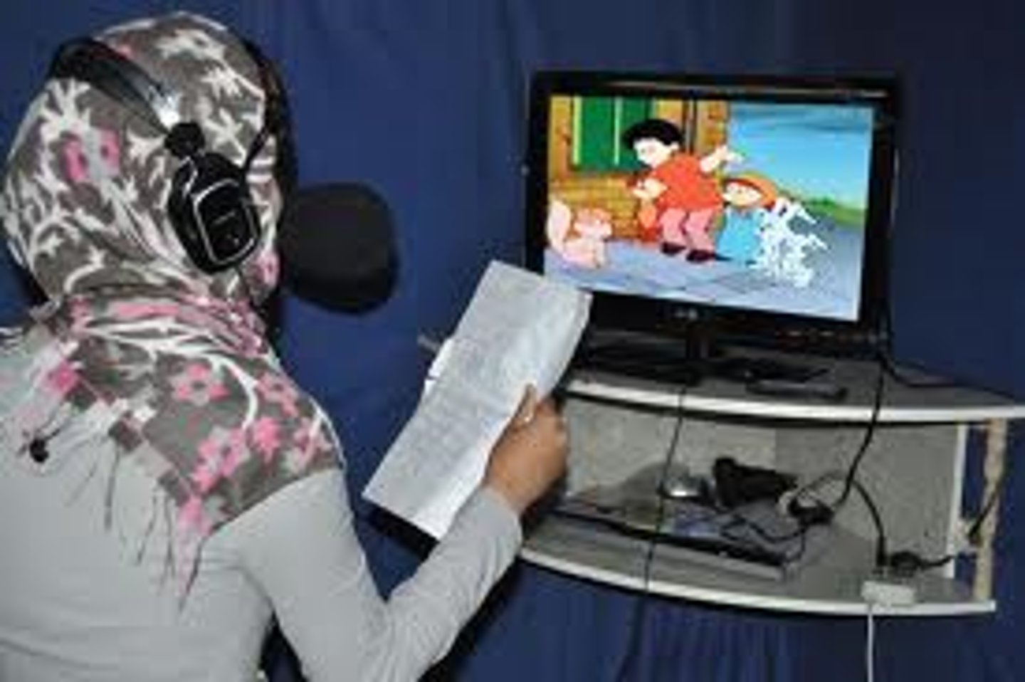 <p>Addition of sound after visuals have been photographed.</p>